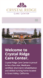 Mobile Screenshot of crystalridgecarecenter.com